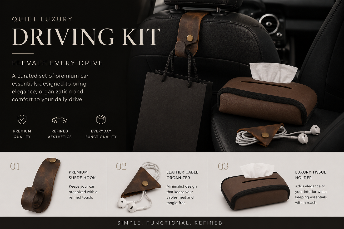 Quiet Luxury Driving Kit📦
